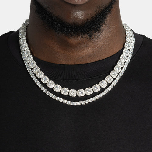 Cluster & 5mm Tennis Chain