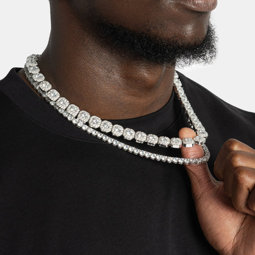 Cluster & 5mm Tennis Chain