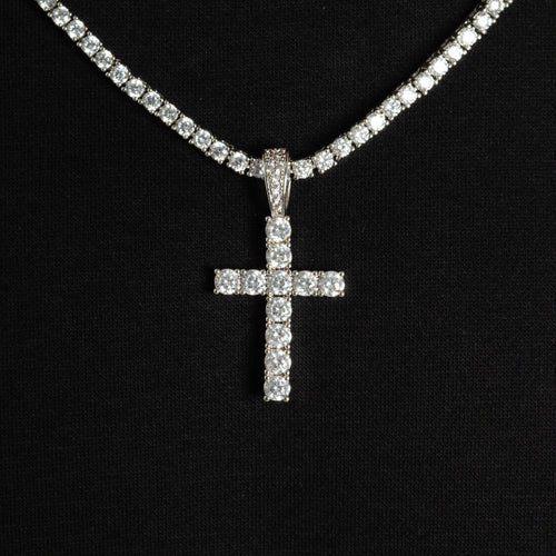 Cross & Tennis Chain Bundle
