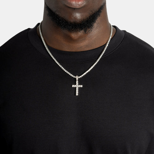Cross & Tennis Chain Bundle