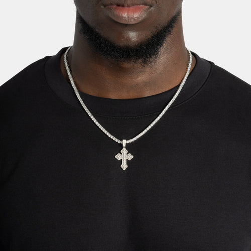 Cluster Micro Cross Pendant