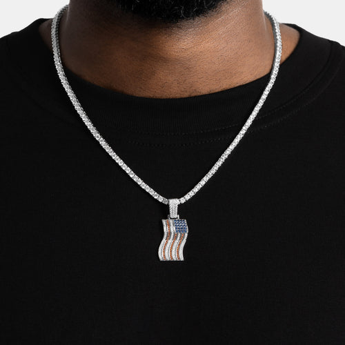 American Flag Pendant