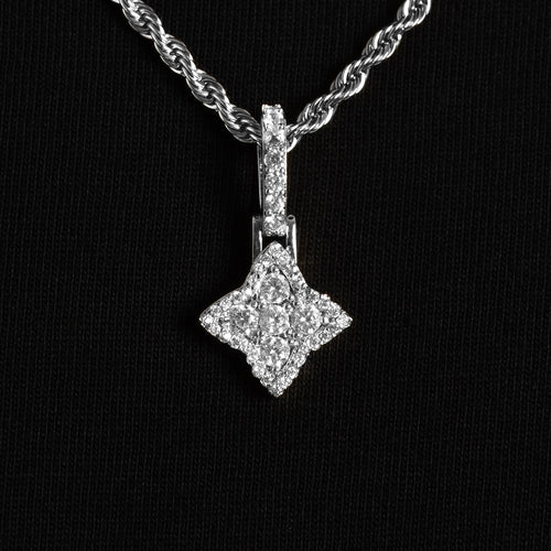 Moissanite Clover Pendant
