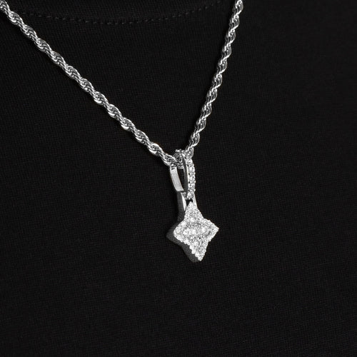 Moissanite Clover Pendant