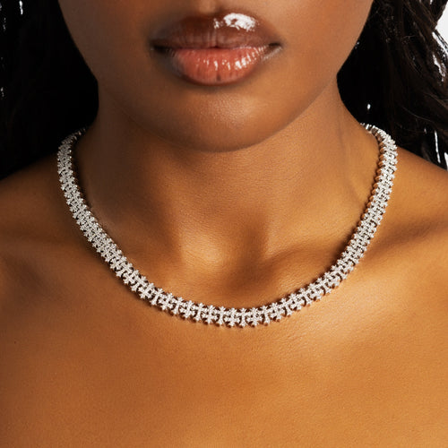 Iced Cross Pattern Chain