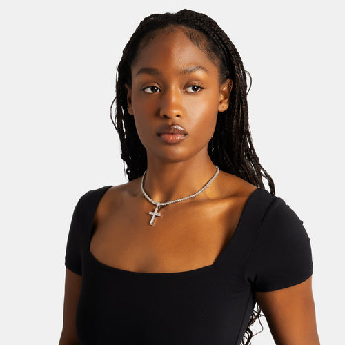 Cross & Tennis Chain Bundle