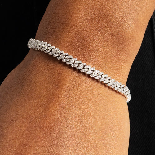 5mm Moissanite Cuban Bracelet S925