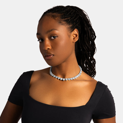10mm Heart Tennis Chain