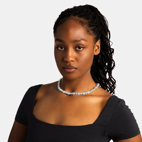 Emerald Clustered Tennis Chain