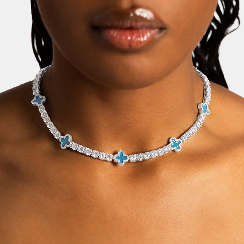 Blue Clover Tennis Chain