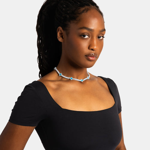 Blue Clover Tennis Chain
