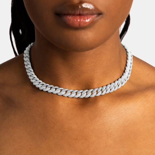 8.5mm Iced Cuban Chain