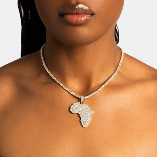 Africa Pendant Gold