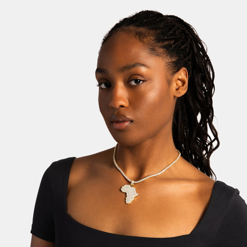Africa Pendant Gold