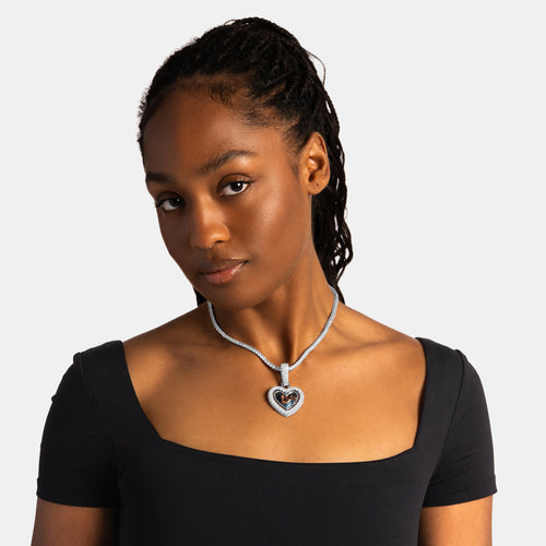 Spinning Heart Custom Picture Pendant
