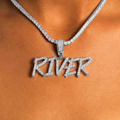 Brush Font Custom Pendant