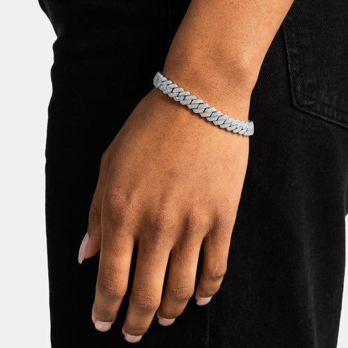 8mm Prong Cuban Bracelet