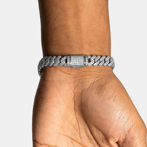 8mm Prong Cuban Bracelet