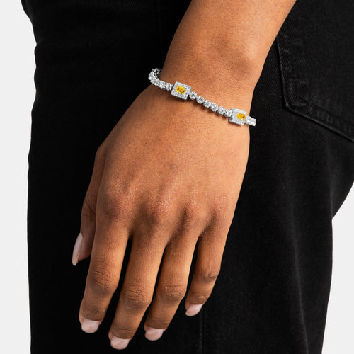 Canary Micro Tennis Bracelet