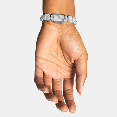 Cluster Tennis Bracelet
