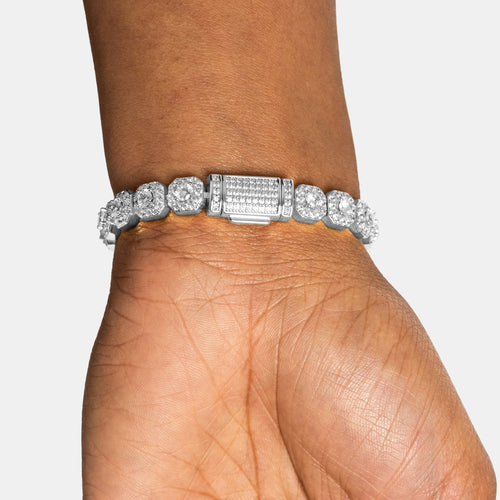 Micro Cluster Moissanite Tennis Bracelet