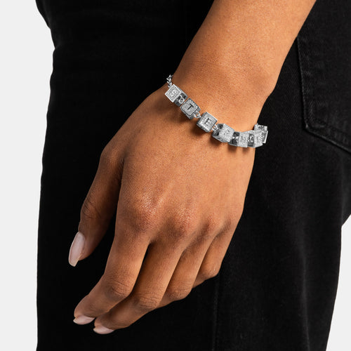 Custom Block Name Bracelet