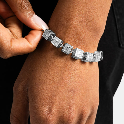 Custom Block Name Bracelet