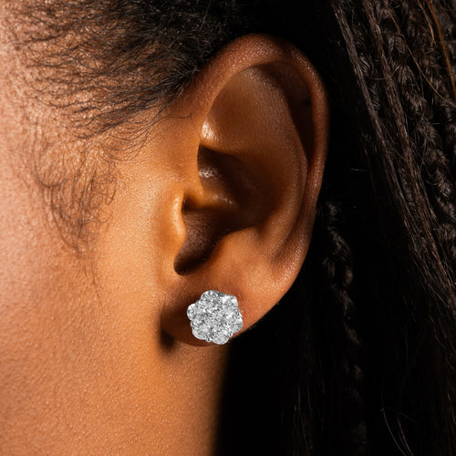 Daisy Earrings Silver