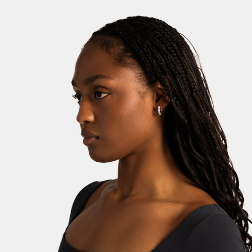 Iced Hoop Earrings