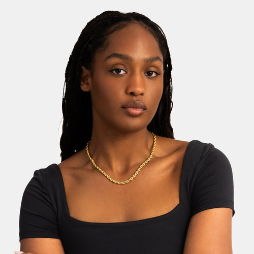 5mm Rope Chain Gold