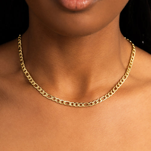 5mm Figaro Chain Gold