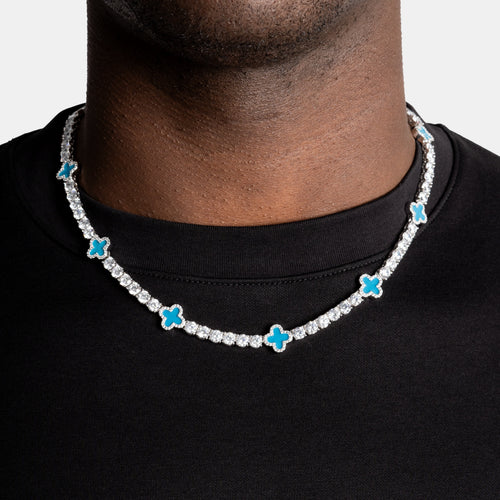 Blue Clover Tennis Chain