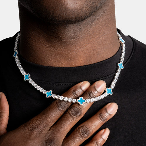 Blue Clover Tennis Chain