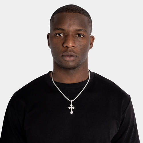 Chrome Cross Pendant