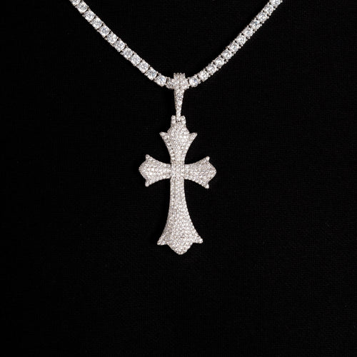 Chrome Cross Pendant