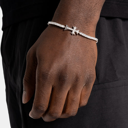 Moissanite Vintage Cross Tennis Bracelet
