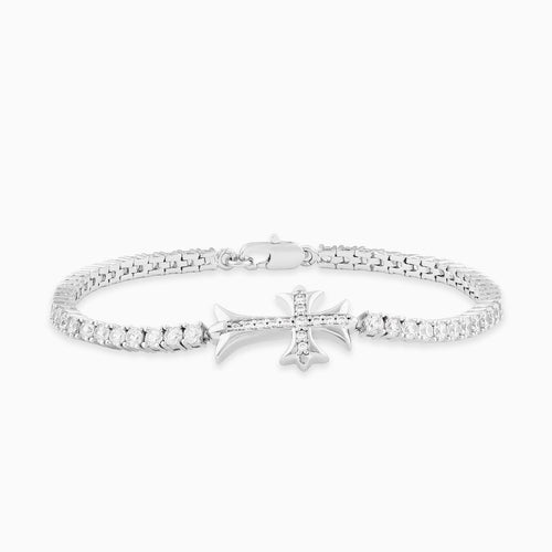 Moissanite Vintage Cross Tennis Bracelet
