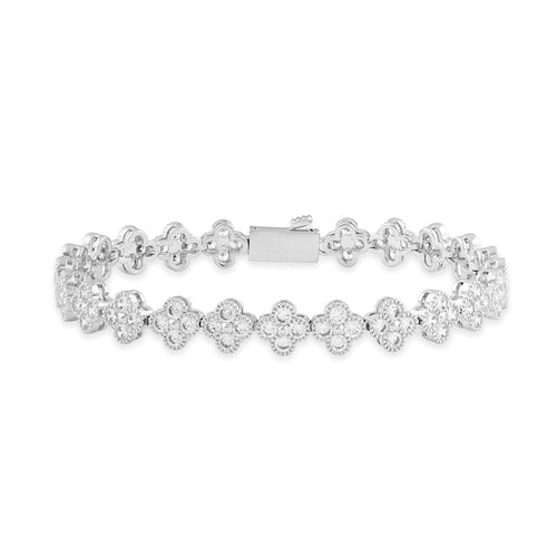 Flower Tennis Bracelet