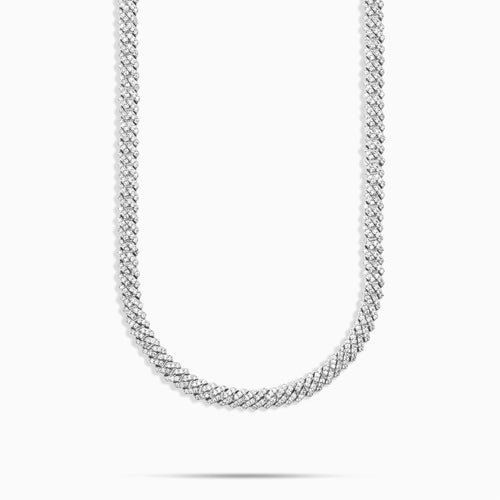 5mm Moissanite Prong Cuban Chain