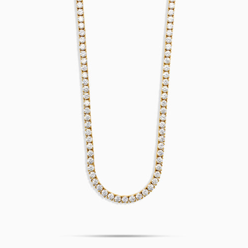 3mm Moissanite Tennis Chain Gold
