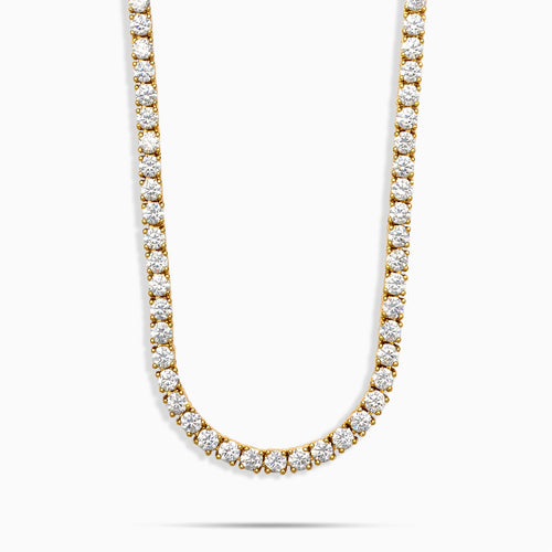 3mm Moissanite Tennis Chain Gold Vermeil