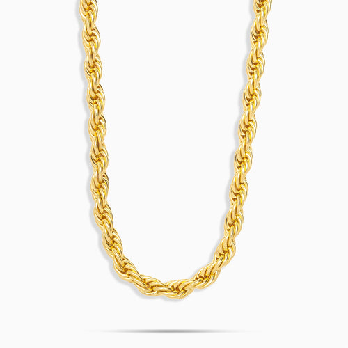 5mm Rope Chain & Bracelet Gold