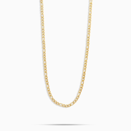 3mm Figaro Chain Gold