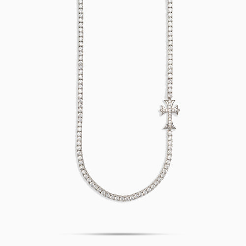 Moissanite Vintage Cross Tennis Chain