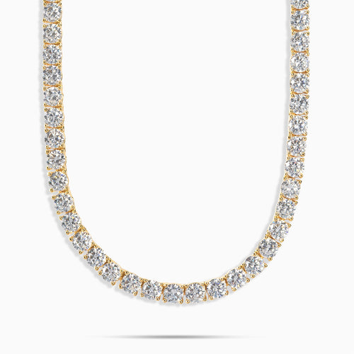 5mm Moissanite Tennis Chain Gold
