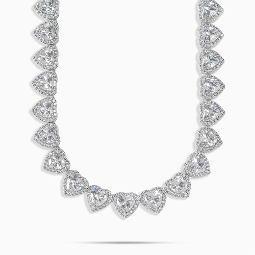 10mm Heart Tennis Chain