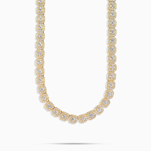 Micro Cluster Tennis Chain Gold