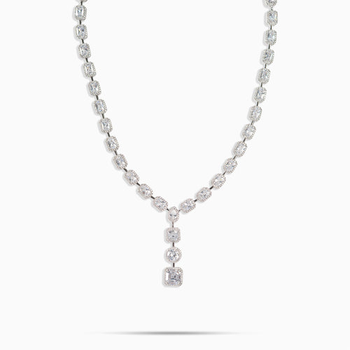 Teardrop Lariat Tennis Chain