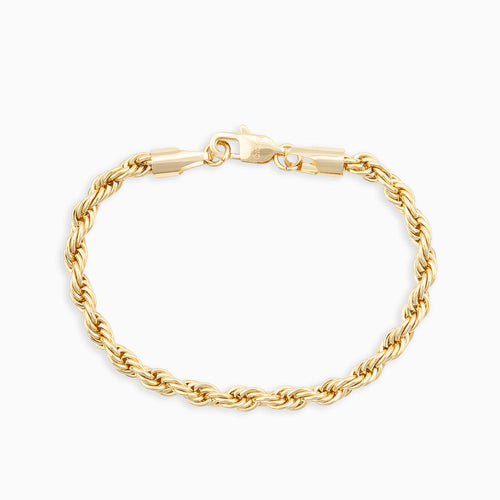 5mm Rope Chain & Bracelet Gold