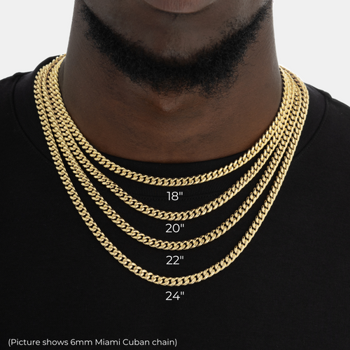 3mm Cuban Link Chain Gold